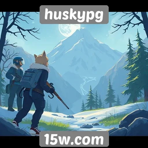 Experiência de jogo imersiva no site huskypg